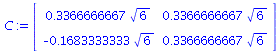 `assign`(C, Matrix(%id = 135936012))