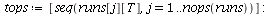 `assign`(tops, [seq(runs[j][T], j = 1 .. nops(runs))]); -1