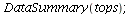 DataSummary(tops); 1