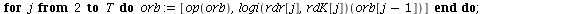 `assign`(logirand, proc (r, K, P0, T, X) local j, orb, rdr, rdK; description 
