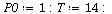 `assign`(P0, 1); -1; `assign`(T, 14); -1