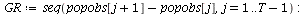 `assign`(GR, seq(`+`(popobs[`+`(j, 1)], `-`(popobs[j])), j = 1 .. `+`(T, `-`(1)))); -1