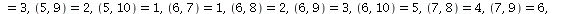 `assign`(B, Matrix(10, 10, {(1, 2) = 2, (1, 3) = 1, (1, 4) = 2, (1, 5) = 6, (1, 6) = 2, (1, 7) = 2, (1, 8) = 4, (1, 9) = 5, (1, 10) = 4, (2, 3) = 4, (2, 4) = 1, (2, 5) = 3, (2, 6) = 3, (2, 7) = 4, (2,...