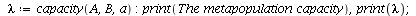 `assign`(VR, proc (A, B, a) local lambda; description 
