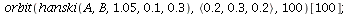 orbit(hanski(A, B, 1.05, .1, .3), `<,>`(.2, .3, .2), 100)[100]; 1