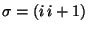 $\sigma=(i \, i+1)$